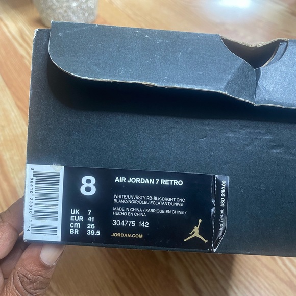 Mens Air Jordan 7 Retro Sweater 2015 Size 8 - Picture 2 of 9